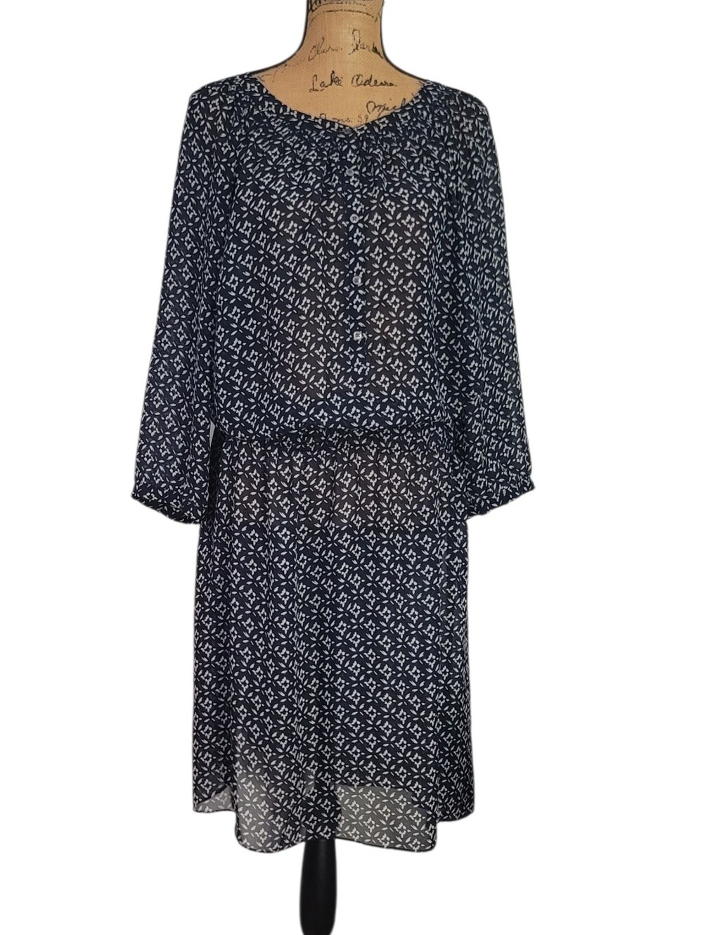 Lauren Ralph Lauren sheer chiffon dress 16W